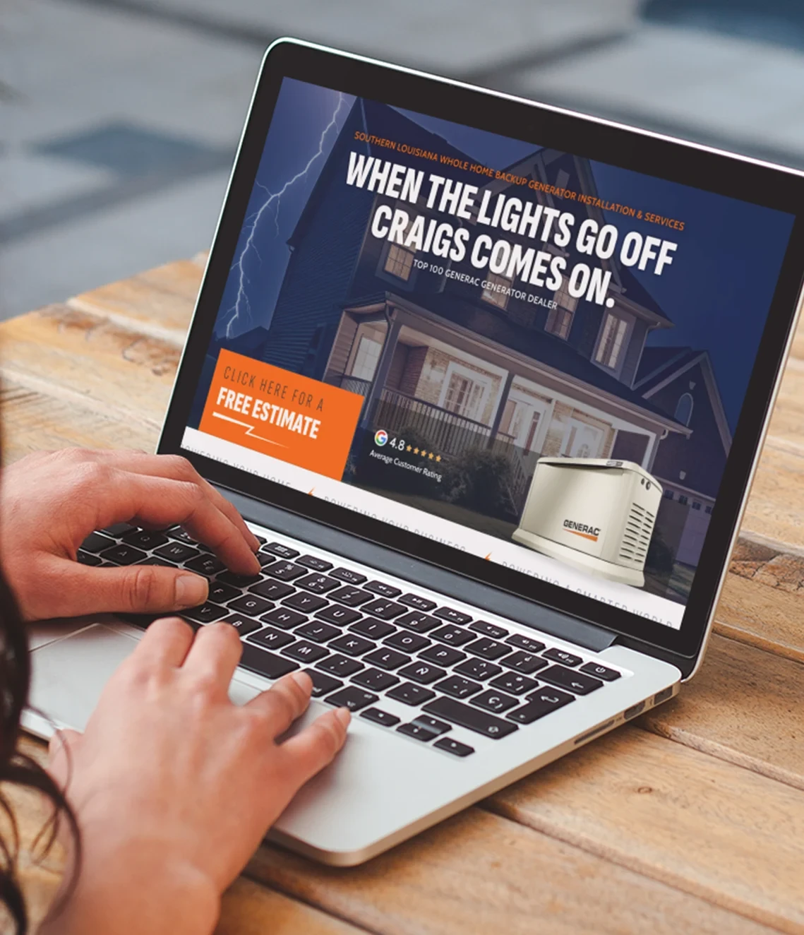 Electrician website design for an electrical contractor